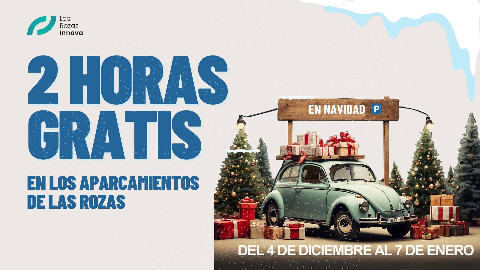 Cartel Aparcamientos_LasRozas_Navidad